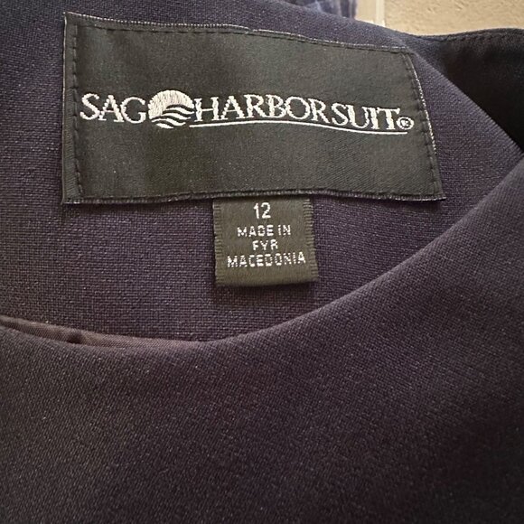 Sag Harbor Suit blue button up dress jacket size 12 - Picture 3 of 7